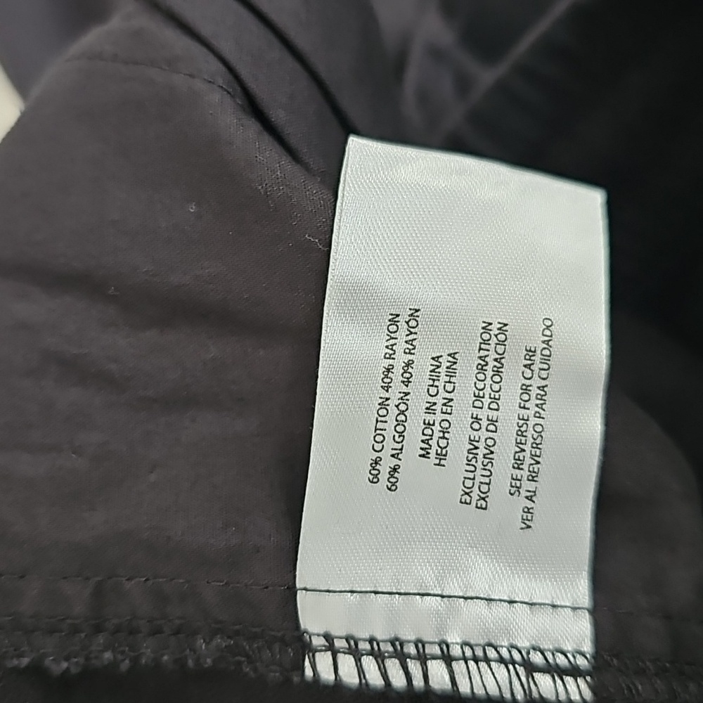 NWT Gap Pull-on Pants Black Elastic & Drawsting Waist XS Cropped - Picture 6 of 6